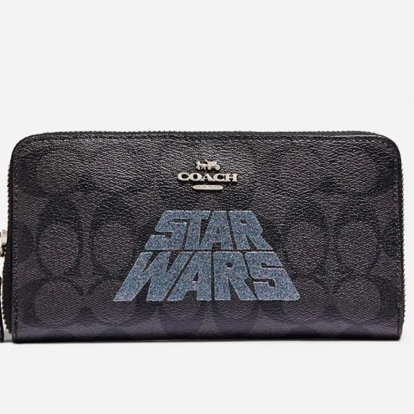 COACH Star Wars Accordion Wallet In signature Canvas With Motif